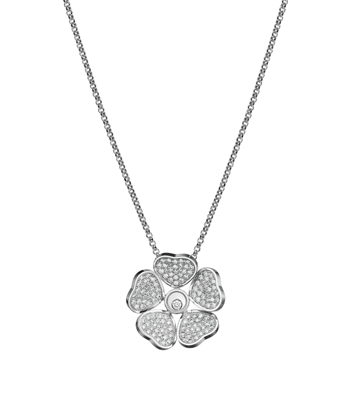 CHOPARD HAPPY PEDANT DIAMOND NECKLACE