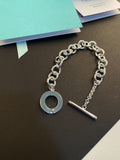 TIFFANY TOGGLE TAG BRACELET SILVER